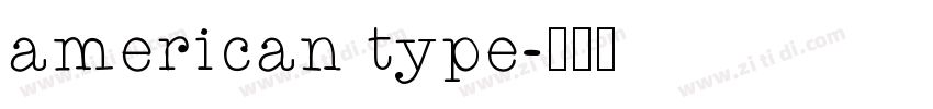 american type字体转换